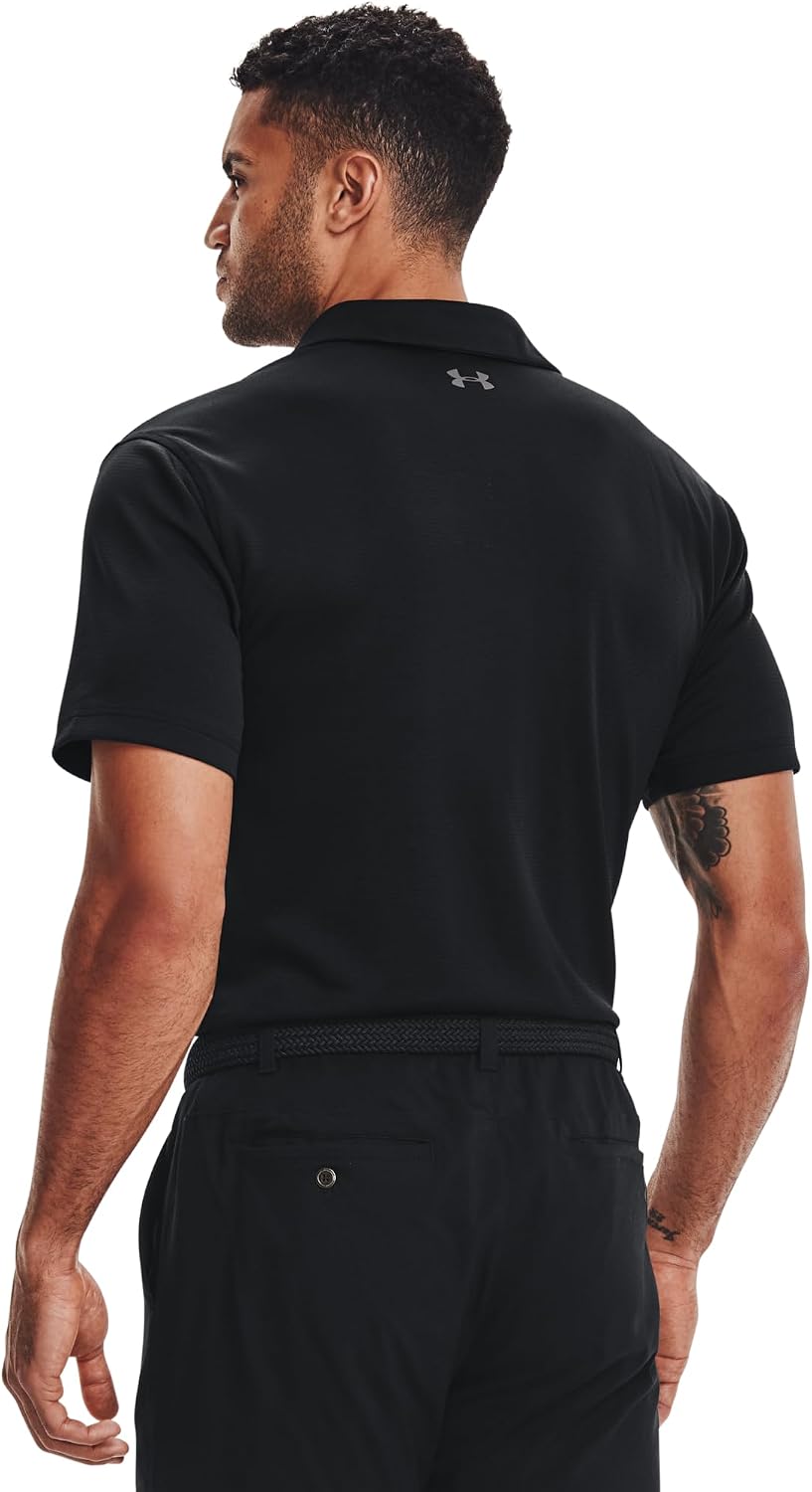 Detalle de Under Armour Men Tech Polo: Lightweight, Breathable Comfort for Golf and Everyday Wear