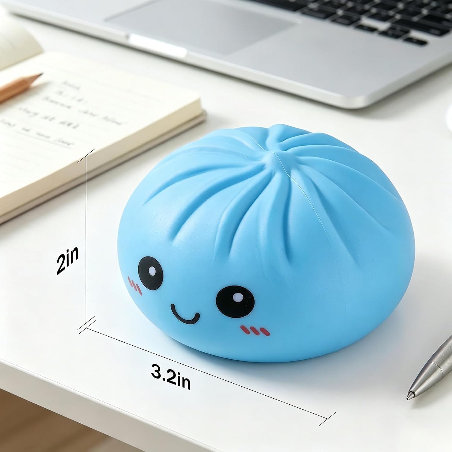 Detalle de Dumpling Squishies: Glitter Dumpling Mystery Box (Green)