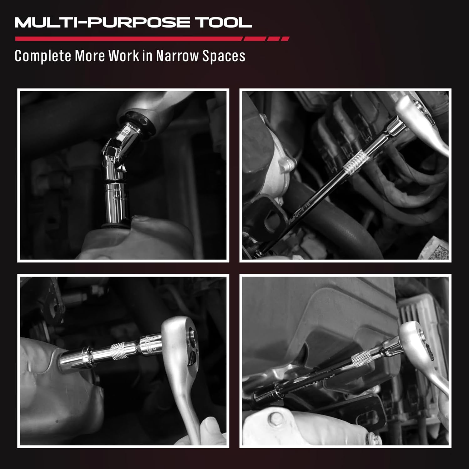 Thumbnail 5 de SEDY 4-Piece 3/8in Drive Socket Set