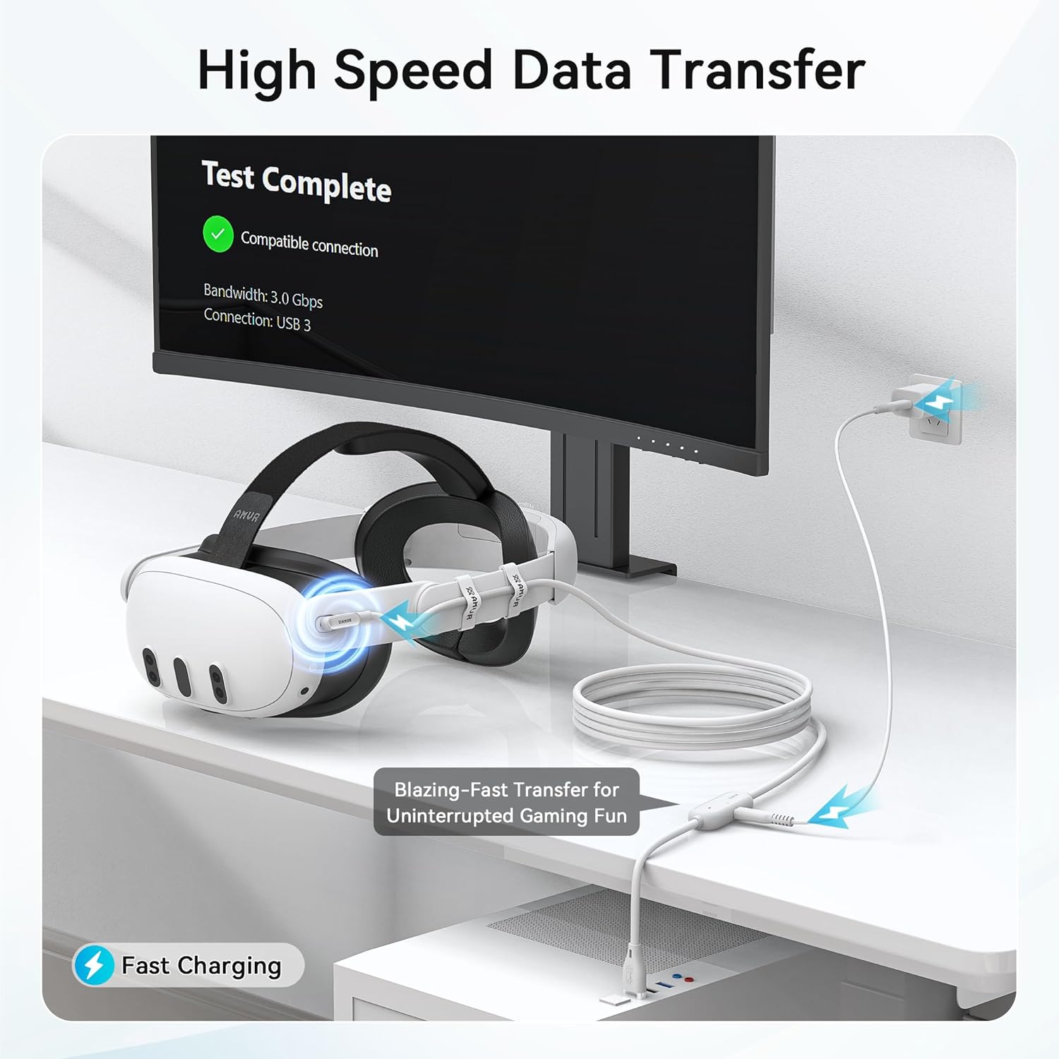 Thumbnail 2 de AMVR 16FT Link Cable with Charging