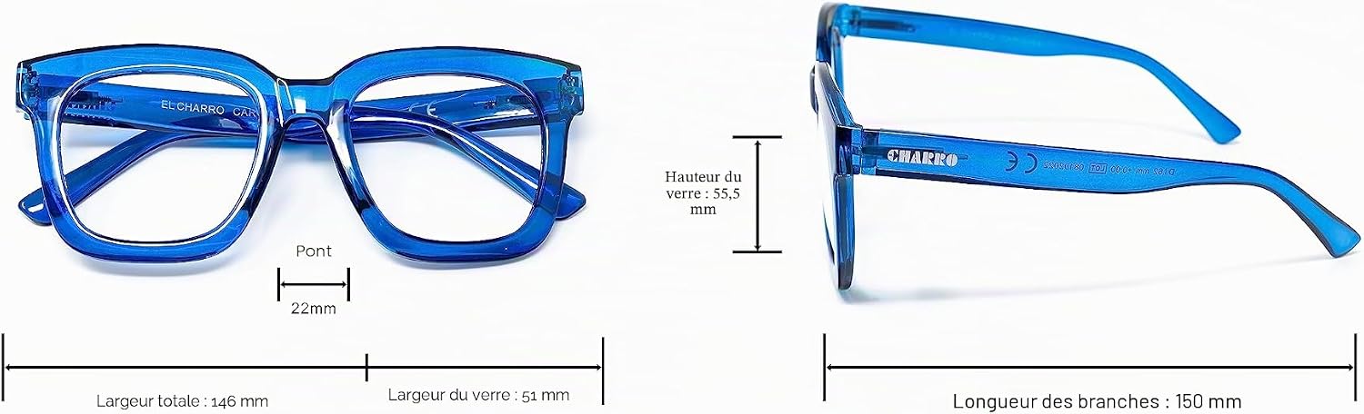 Thumbnail 6 de Lunettes de Lecture Carolina Bleu +3,00 – CHARRO