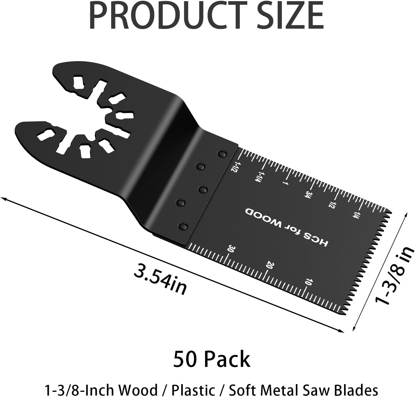 Detalle 2 de Meff-Mluk 50Pcs Oscillating Saw Blades Kit 🪚