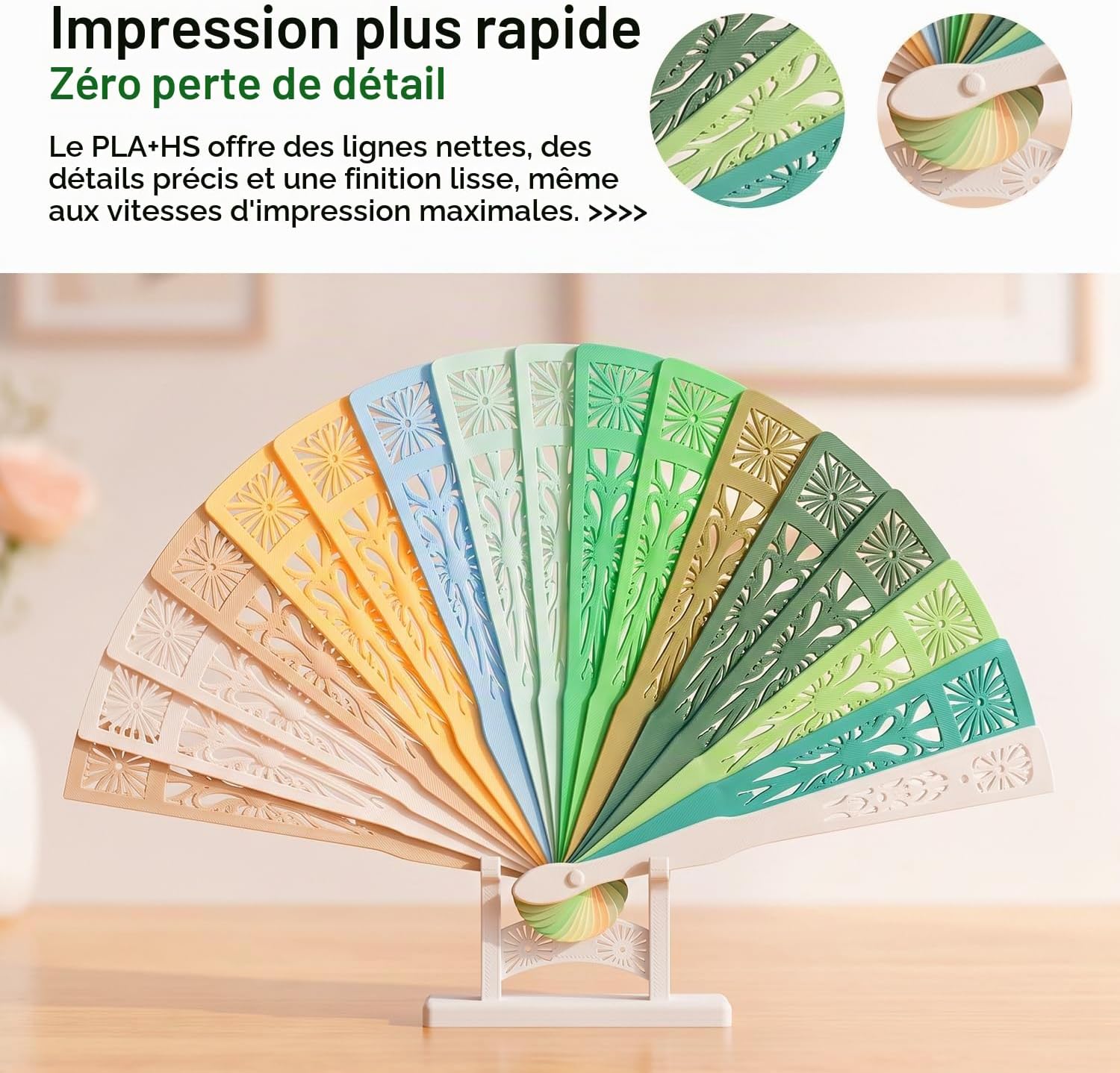 Detalle de eSUN ePLA+HS175CW1KG-EU PLA+-filament 1,75 mm, koelwit, 1 kg