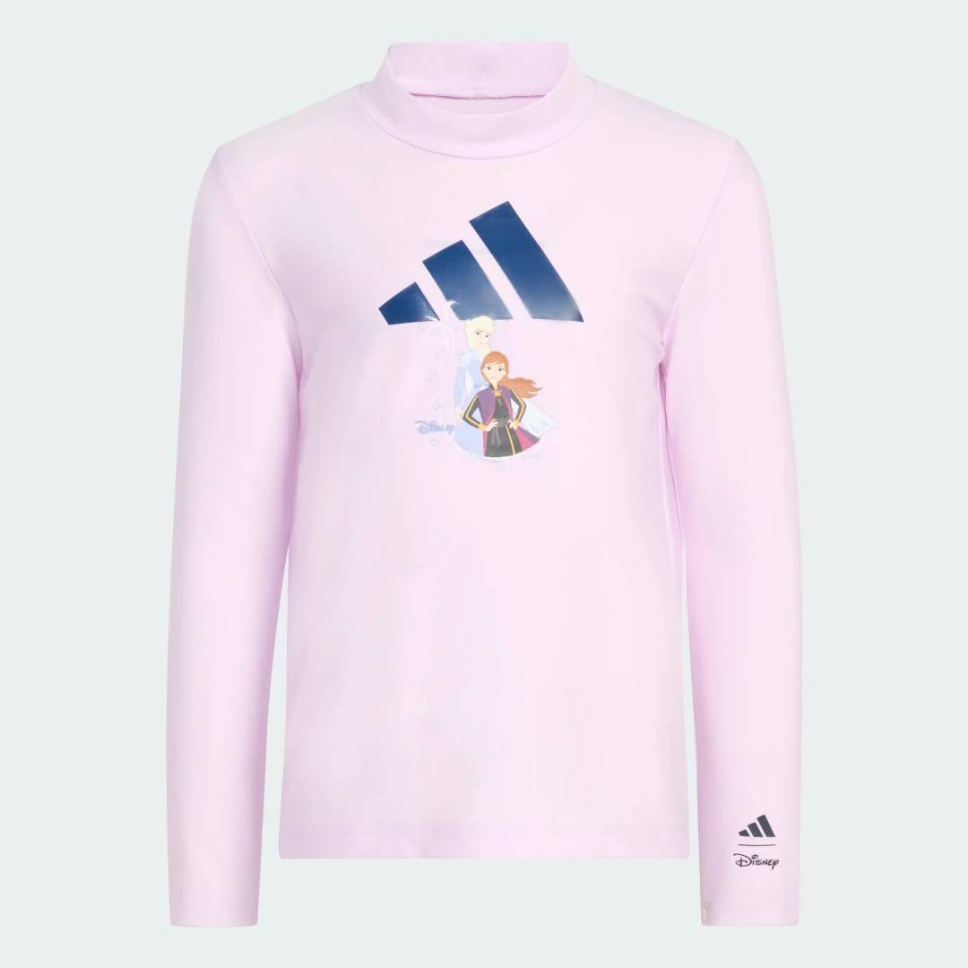Detalle de Camiseta de Natación Adidas Disney Frozen – color violeta, para fans de la piscina