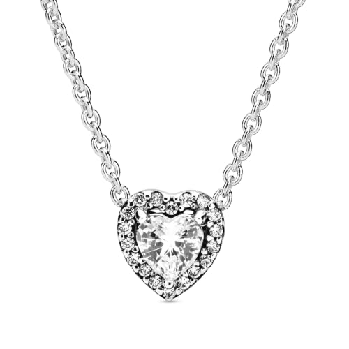 Thumbnail 6 de Pandora Halskette 398425C01-45: Sterling Silber, Herz in Relief