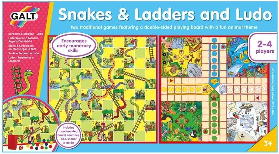 Thumbnail 6 de Galt Snakes and Ladders Ludo game set 2 in 1