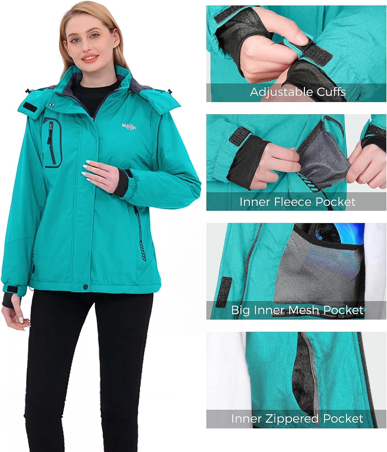 Thumbnail 5 de Wantdo Chaqueta de Esquí Mujer 10.000 mm