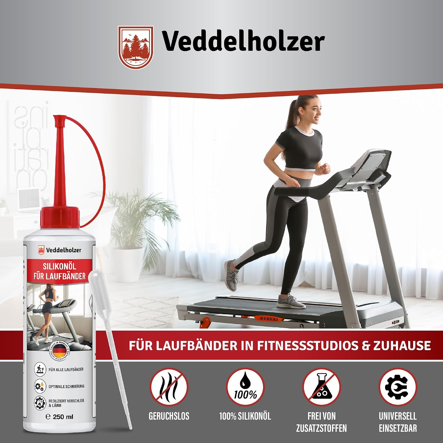Detalle de Veddelholzer 250 ml Silikonöl für Laufband