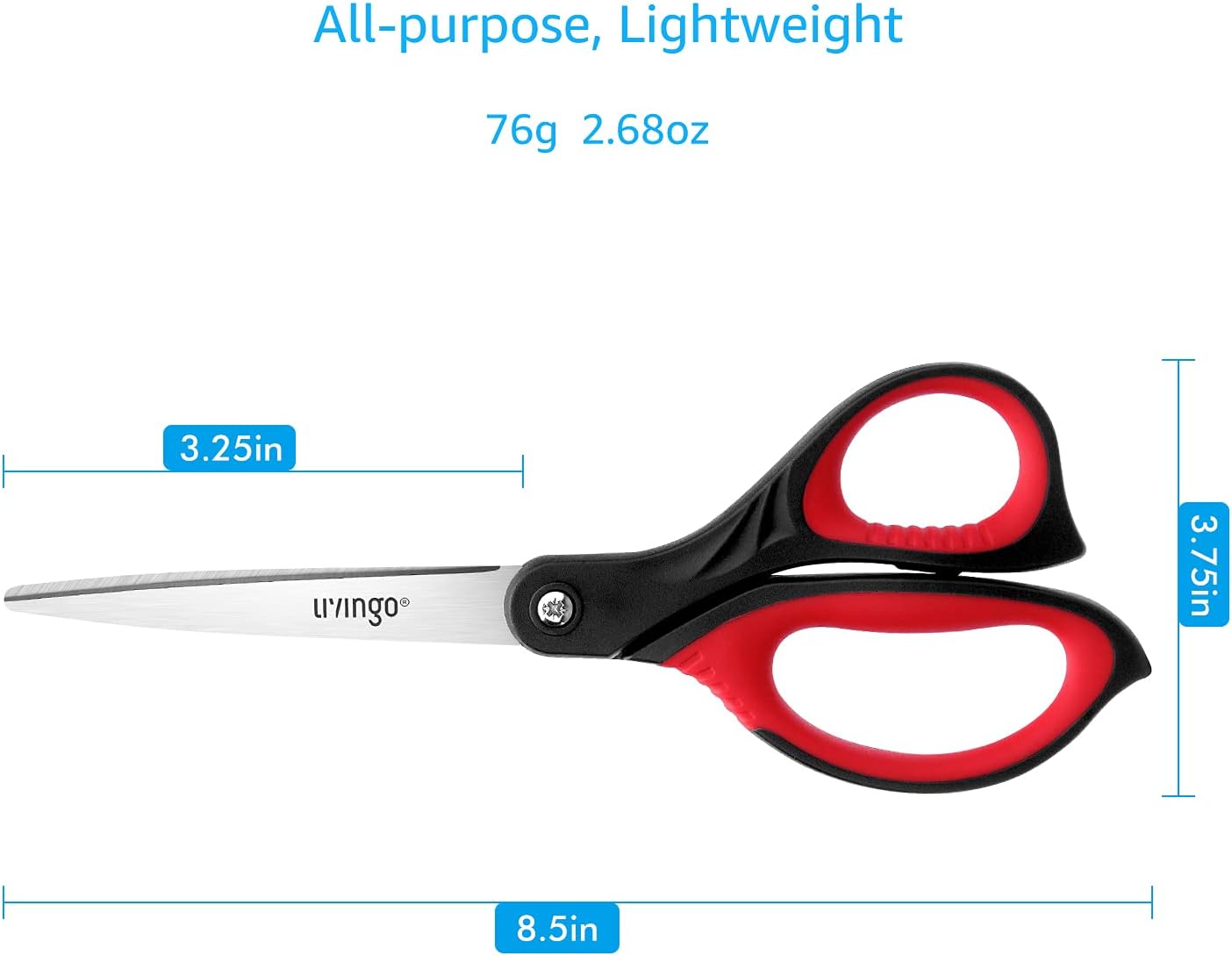 Thumbnail 1 de LIVINGO Crafting Scissors 8.5" ergonomic comfort grip ✂️