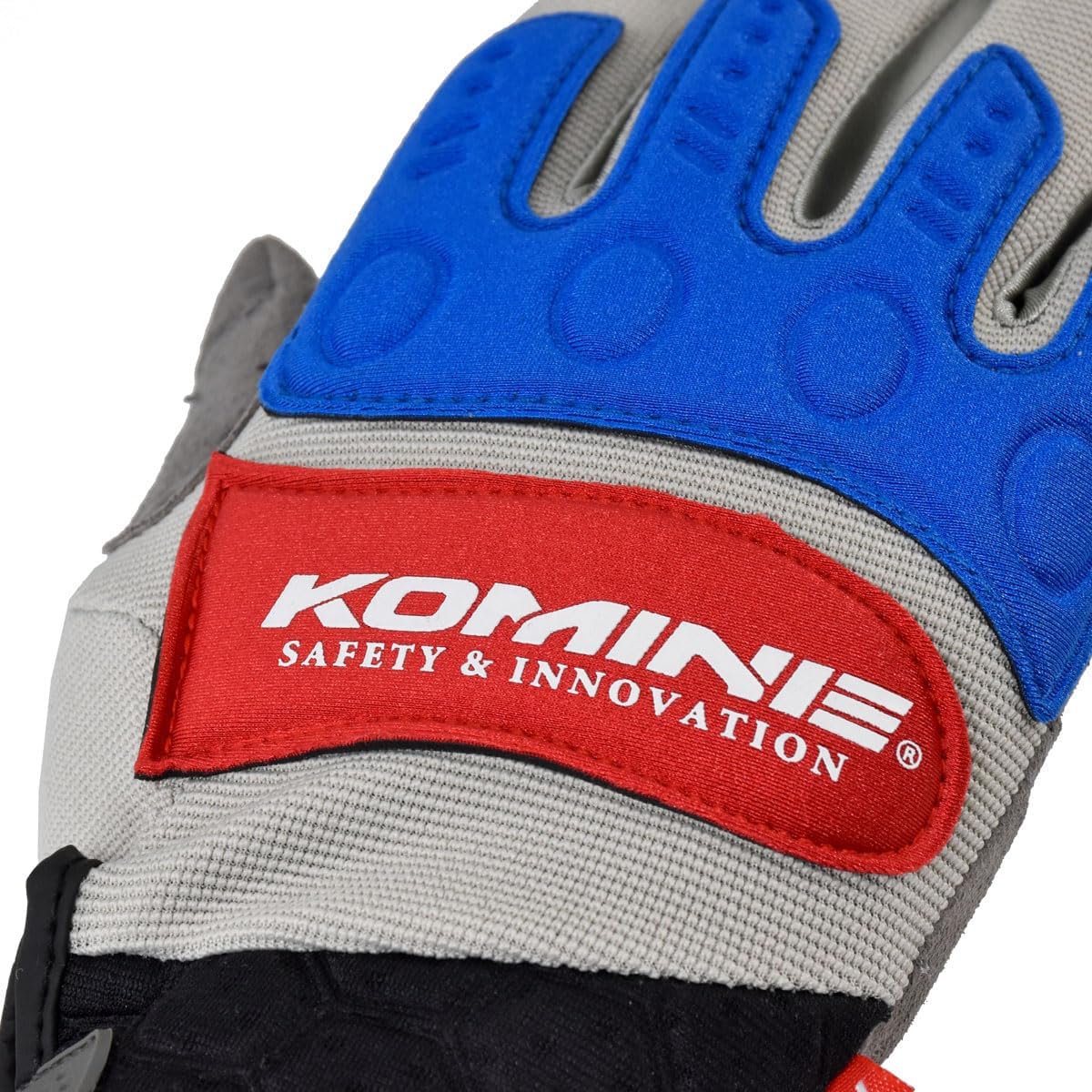 Detalle de KOMINE GK-134 インストラクターグローブプロEX バイク用セミロンググローブ Grey/Red・M