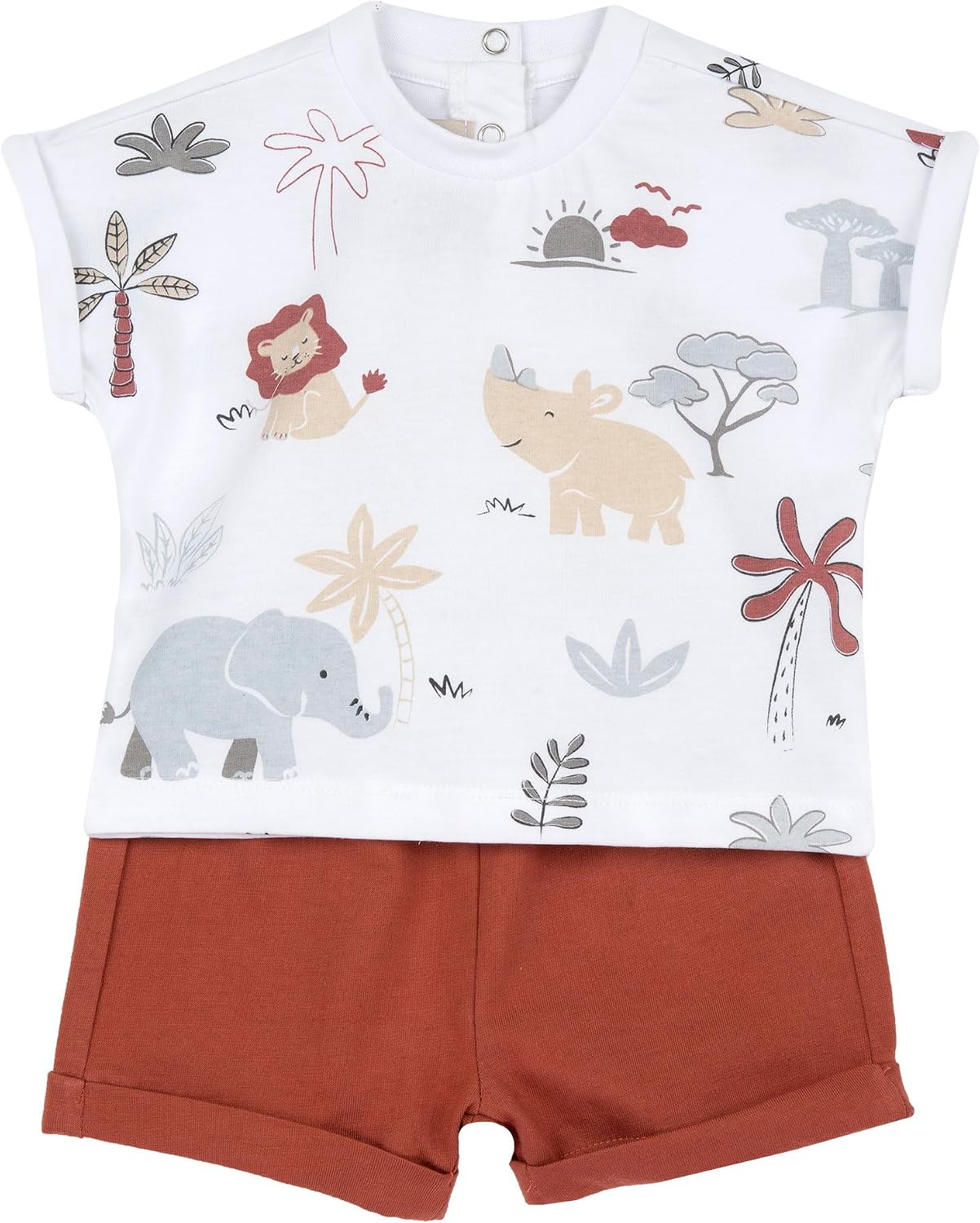 Thumbnail 6 de Completo Neonato Chicco con T-Shirt e Pantaloncini in Morbido Tessuto – Designed in Italy