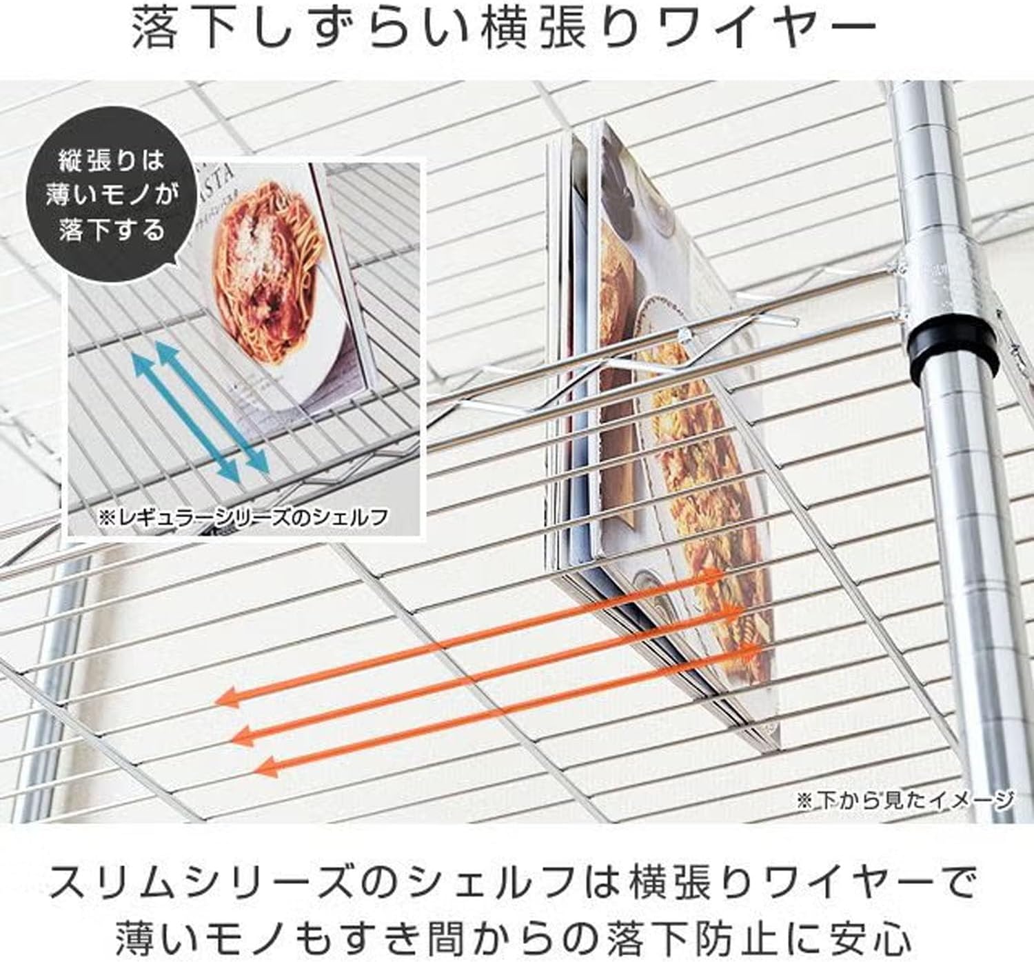 Detalle de Luminous ルミナス スリムラック MH6018-5A 5段 幅61cm キャスター付き 防サビ加工