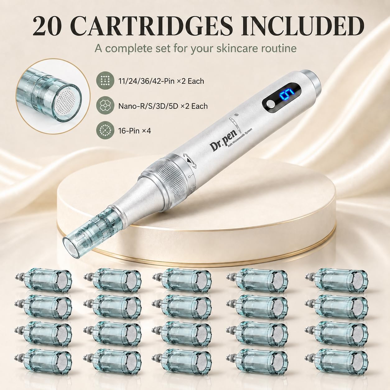 Thumbnail 6 de DMFAUM FW-M7 Microneedling Pen, 6 Speeds, Adjustable Depth, Type-C Charging