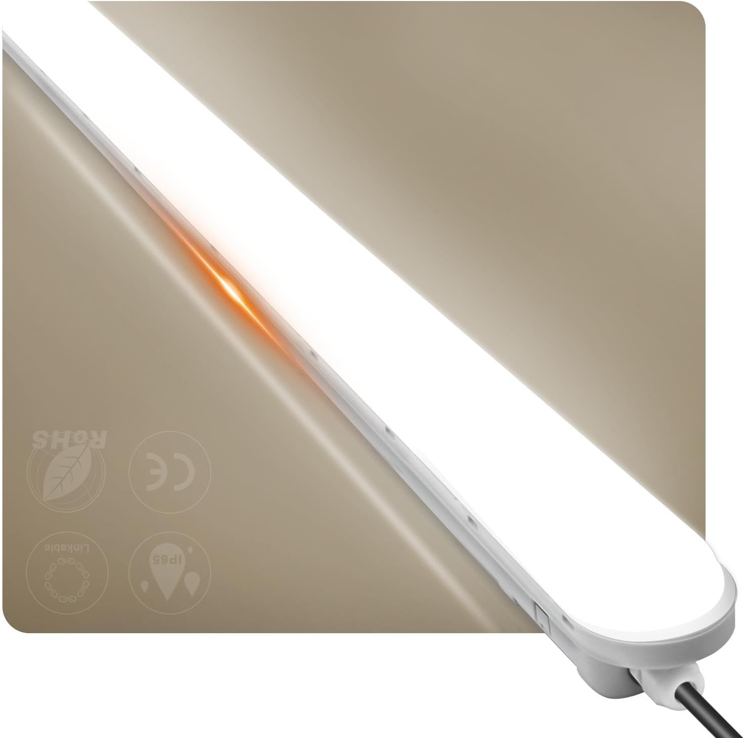 Detalle de buling Feuchtraumleuchte LED 120 cm (36 W, 4.500 lm) IP65 – Neutralweiß 4000 K, verknüpfbar