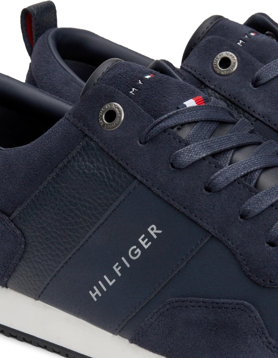 Thumbnail 6 de Tommy Hilfiger Herren Runner Sneaker Iconic Leather/Suede Mix – Sportschuhe zum Schnüren