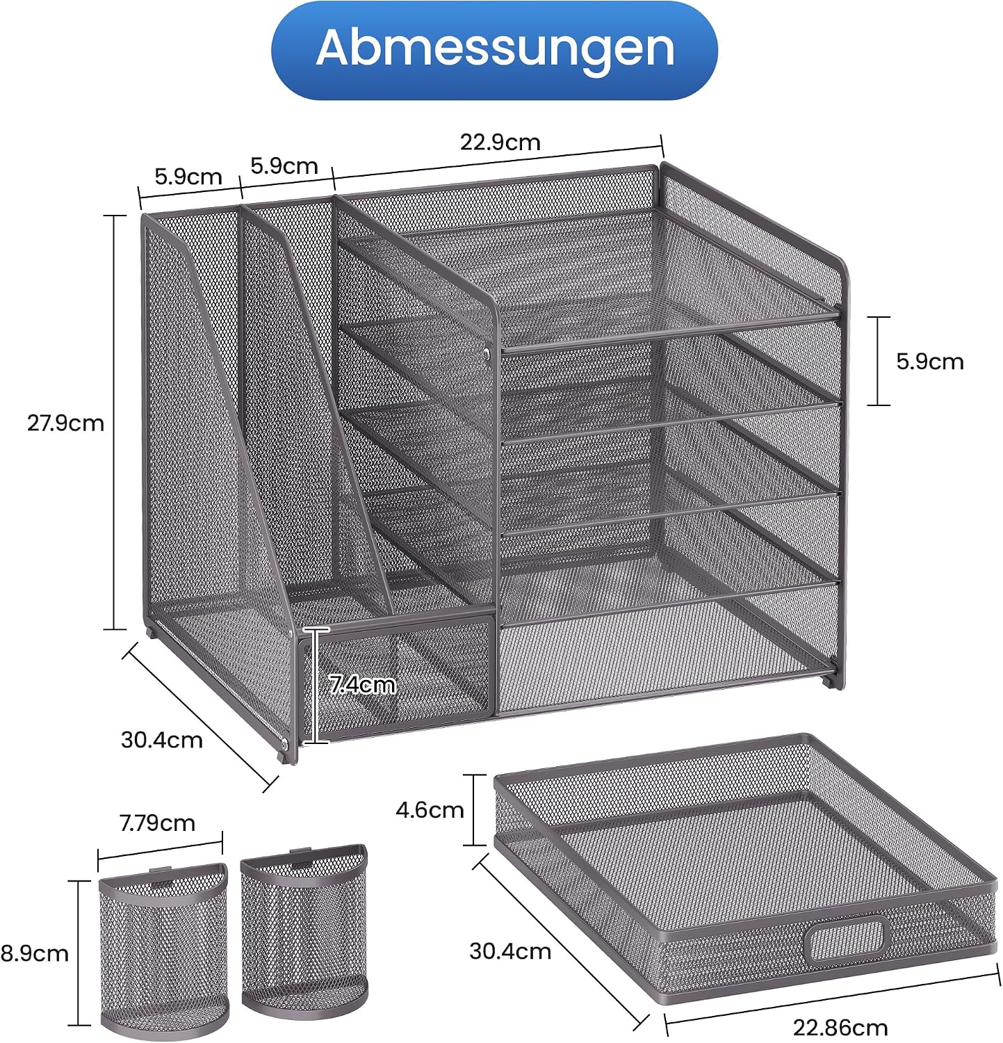 Thumbnail 4 de VITVITI Schreibtisch Organizer 5 Ebenen 📂
