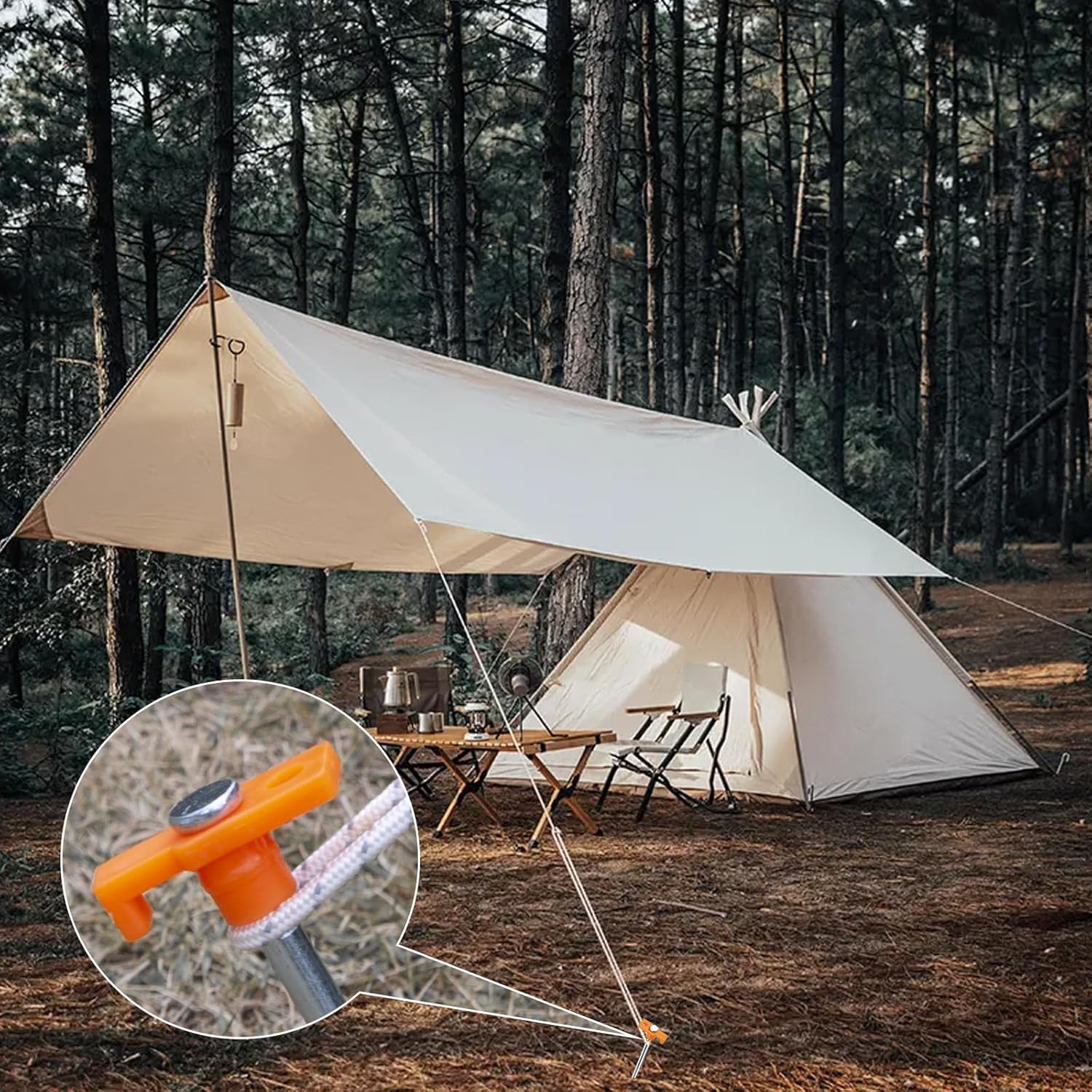 Thumbnail 5 de AVOFOREST 7.1-inch Tent Stakes (12 Pack) — Non-Rust Metal Ground Pegs for Camping, Garden, Hiking