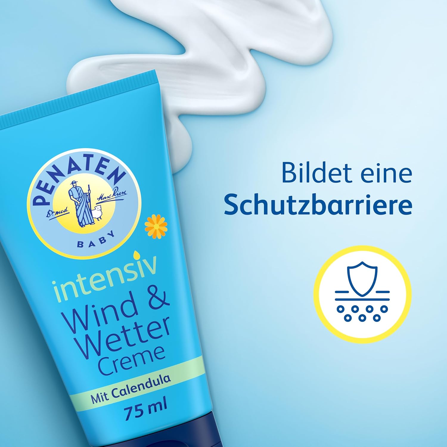 Thumbnail 5 de Penaten Kleine Helfer Wind & Wetter — crème hydratante bébé au calendula, peau sensible (75 ml)