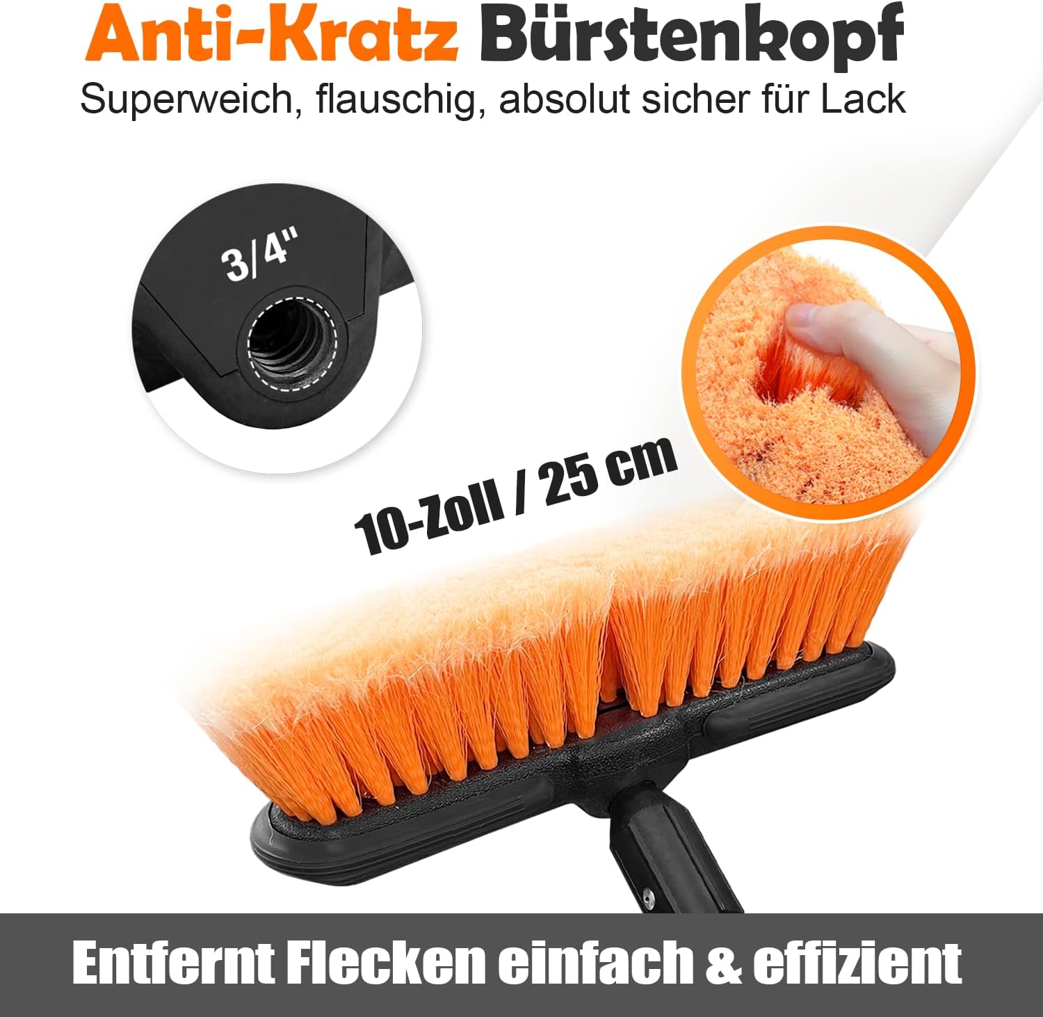 Thumbnail 1 de Autowaschbürste weiche Borsten 25 cm