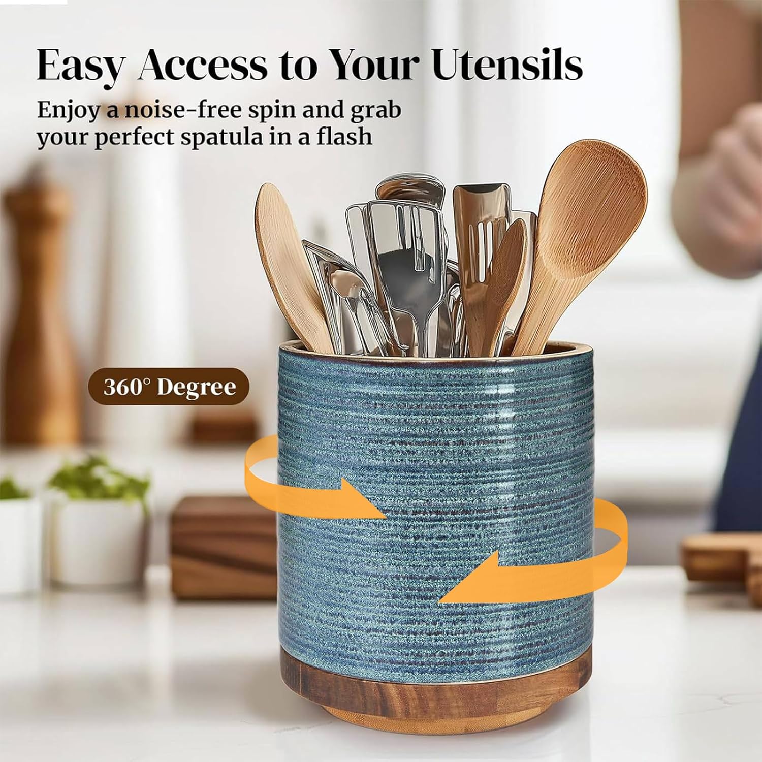 Thumbnail 2 de DOWAN 360° Rotating Extra Large Cooking Utensil Holder
