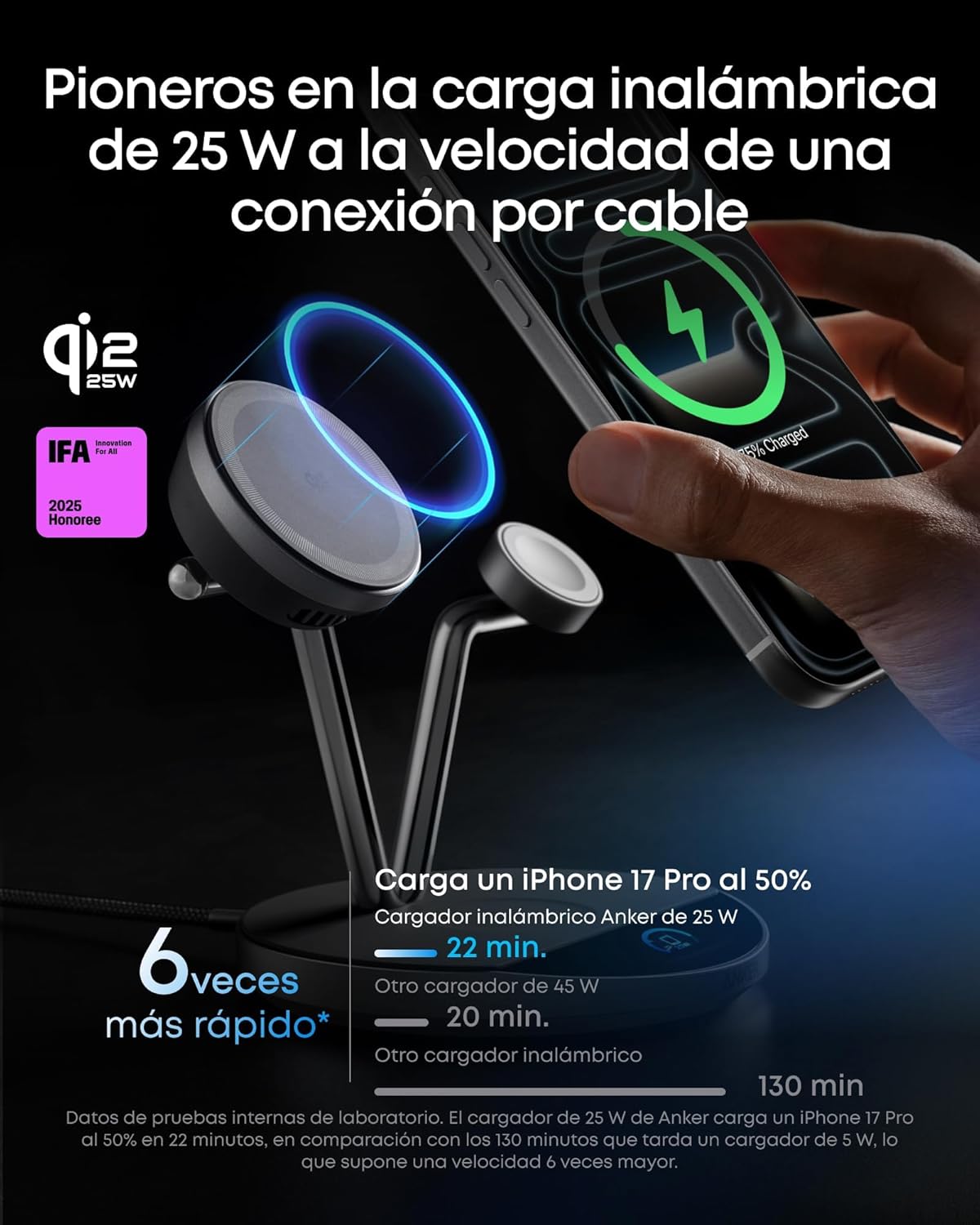 Thumbnail 1 de Anker Prime Cargador MagSafe 3 en 1 25 W