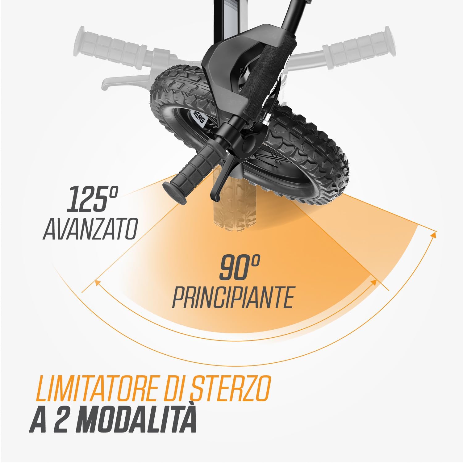 Thumbnail 6 de Berg Biky Cross bicicletta nera per bambini da 2 a 5 anni con freno a mano e telaio in magnesio