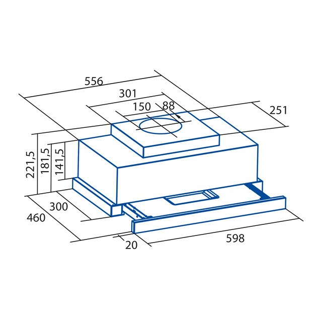 Thumbnail 1 de Cata TFH 6630 BK campana telescópica 6 niveles