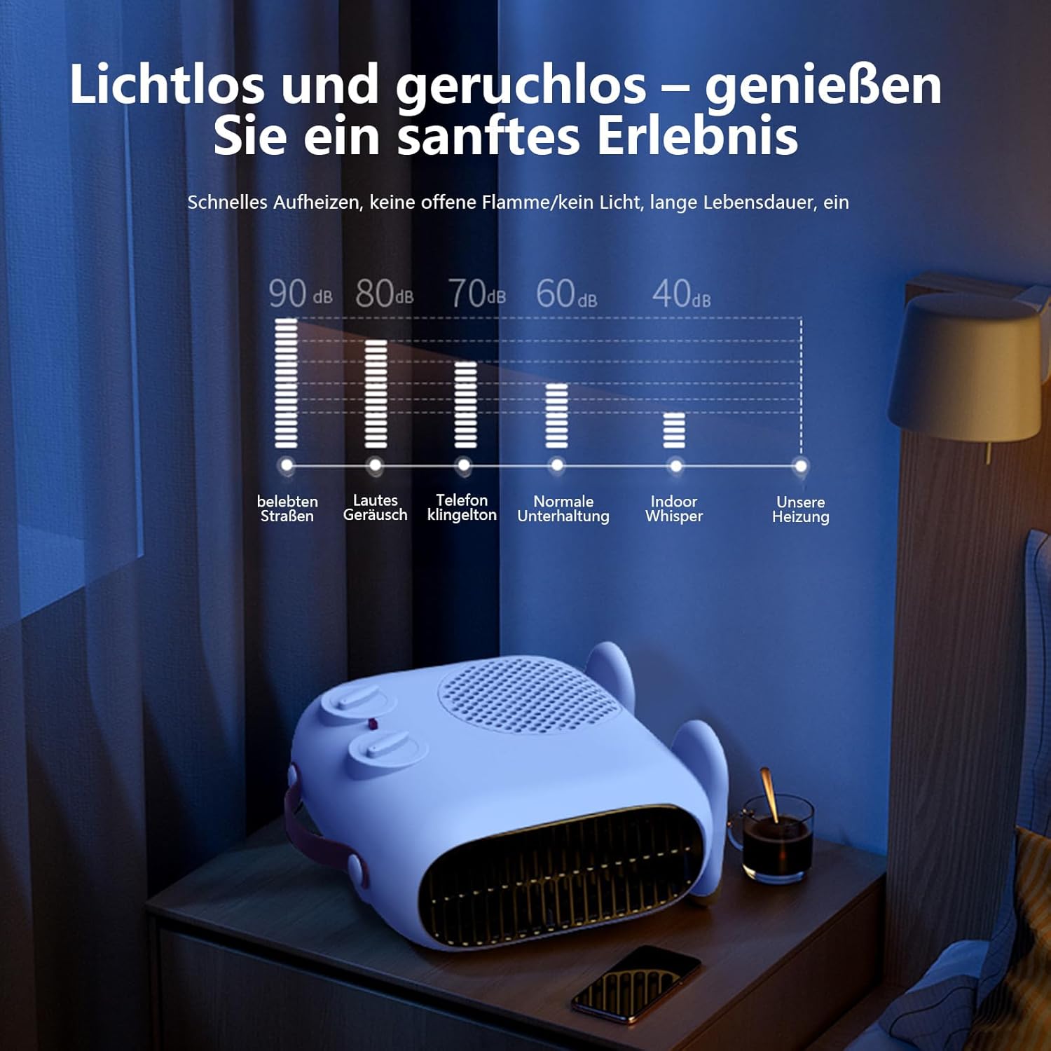 Detalle 2 de BioAura Heizlüfter 2000 W für Innenräume