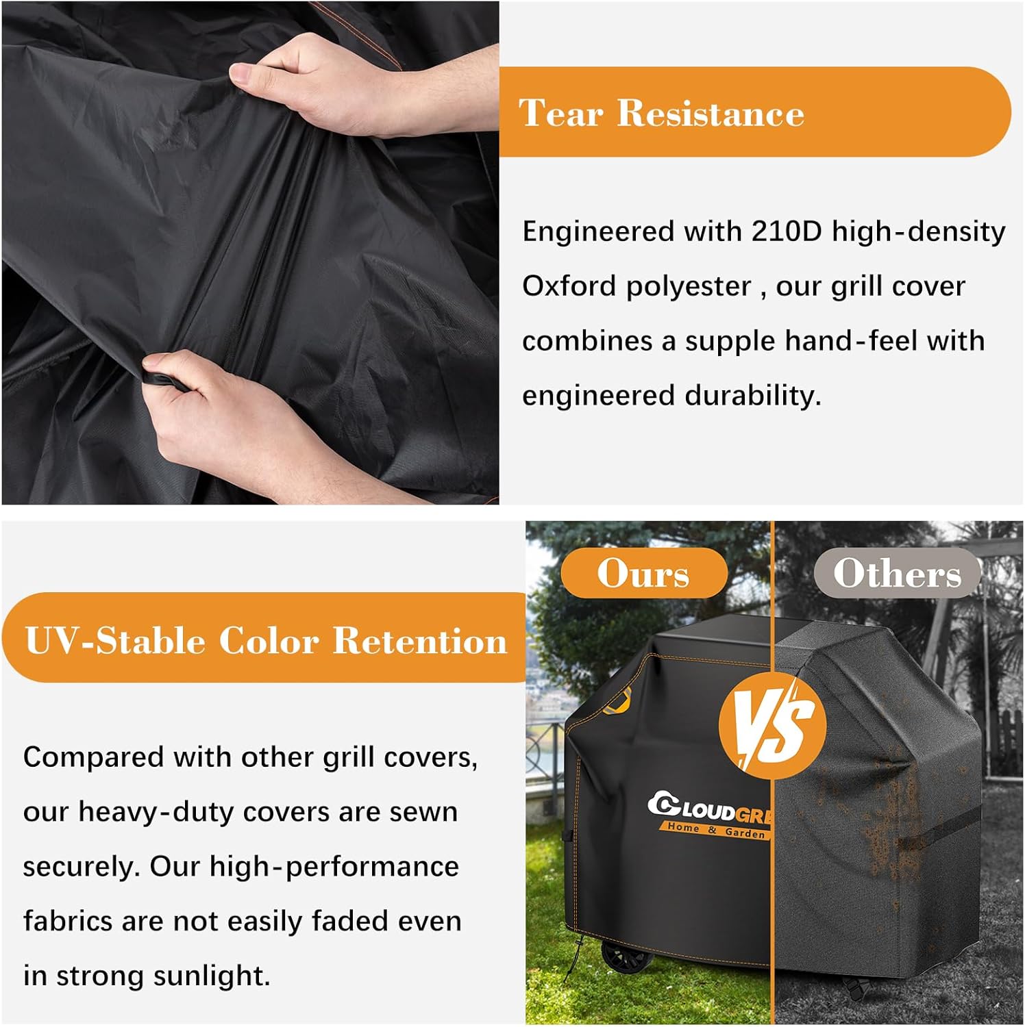 Detalle 2 de Cloudgree BBQ Gas Grill Cover: Heavy‑Duty Oxford Shelter for Outdoor Grills