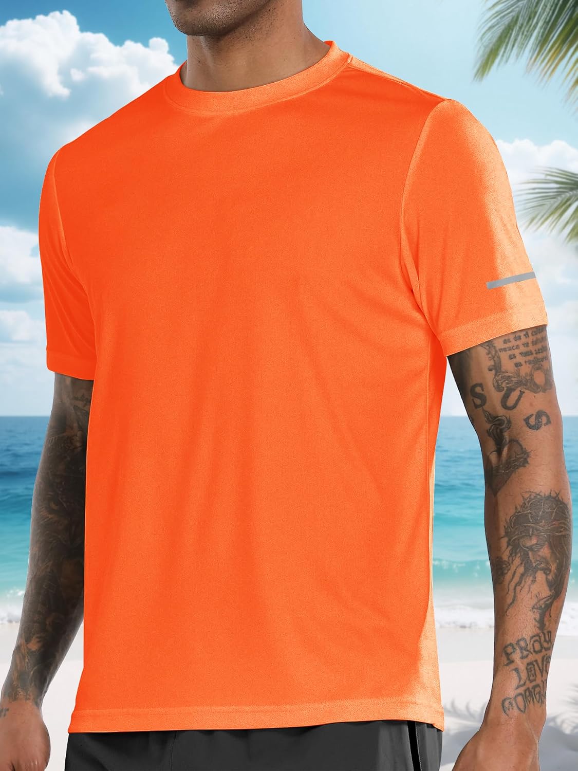 Thumbnail 1 de Men's Rash Guard UPF 50+ Sun Protection Short/Long Sleeve Lightweight Quick Dry Swim Shirt