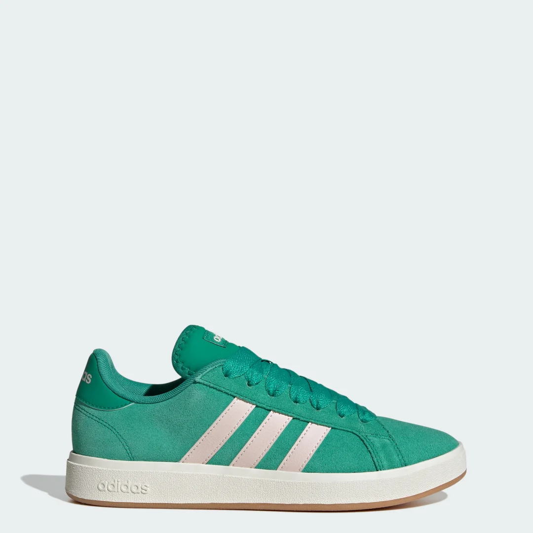 Detalle de adidas Grand Court Base 00s verde: zapatilla casual para el día a día
