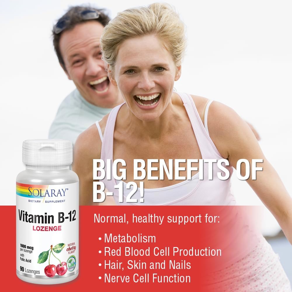 Detalle 2 de SOLARAY Vitamin B-12 1000Mcg 90 unidades 🍒
