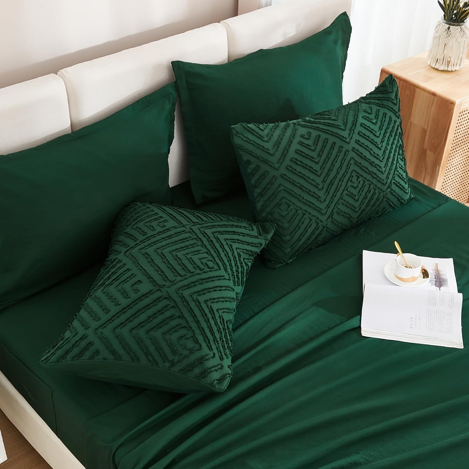 Thumbnail 4 de Andency California King Duvet Set Emerald