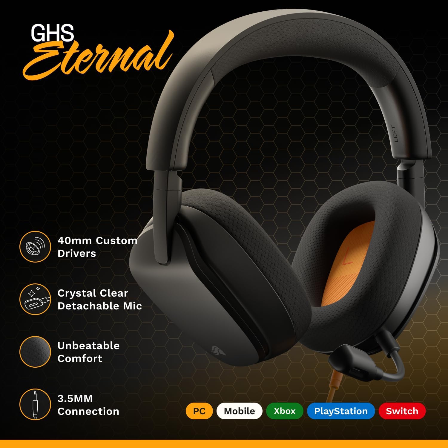 Thumbnail 1 de GLORIOUS GHS Eternal - Stereo Gaming Headset