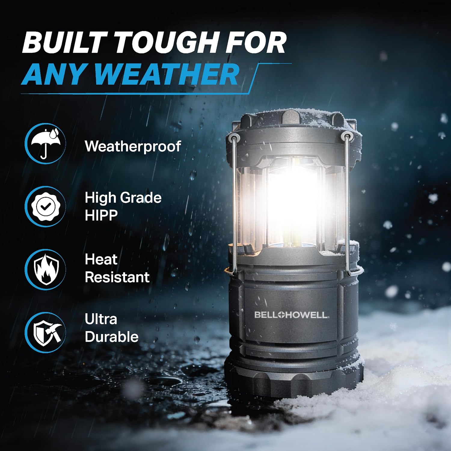 Detalle 2 de Bell+Howell TACLIGHT Multipurpose Camping Lanterns, 4-Pack, Collapsible IP65 LED