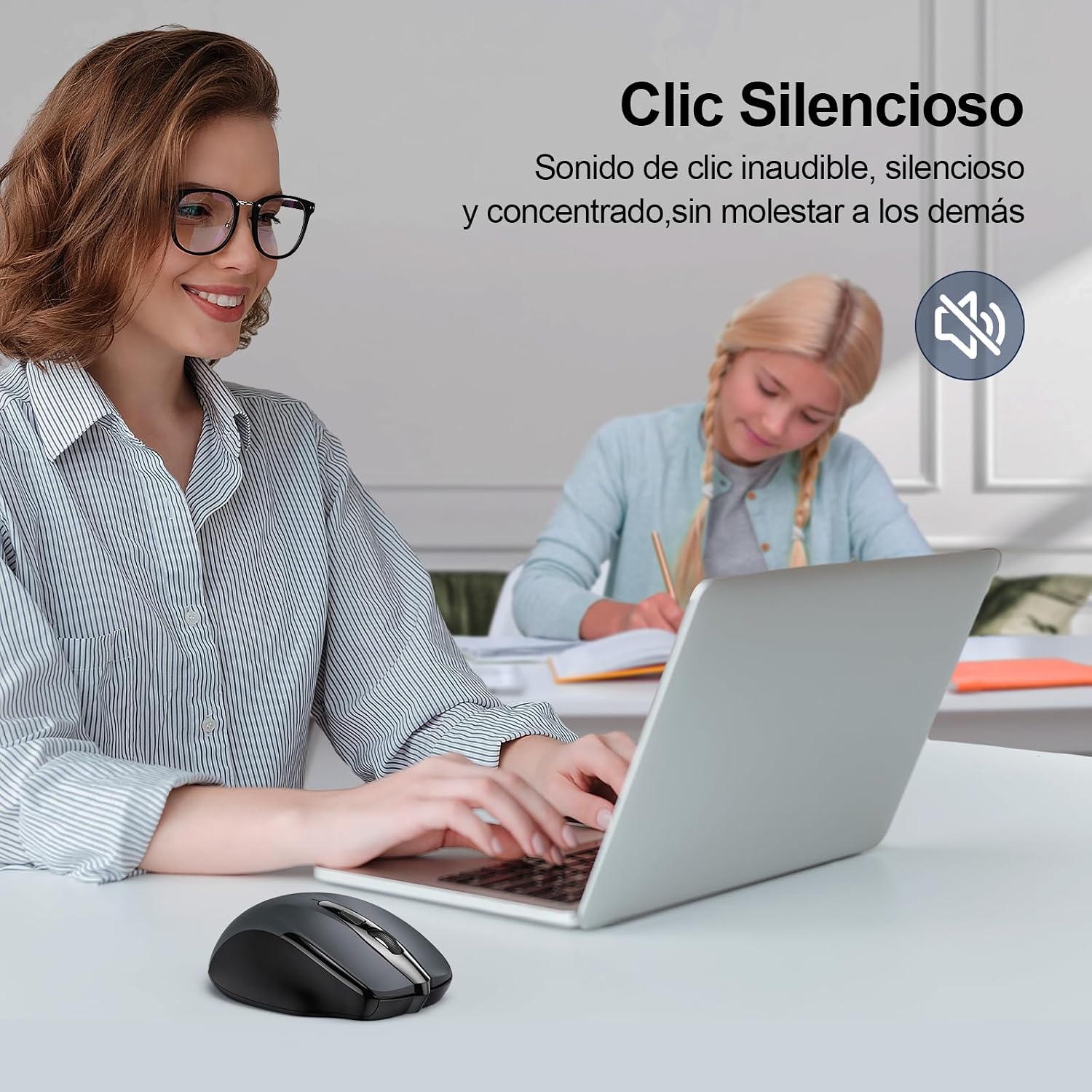 Thumbnail 3 de TECKNET Ratón inalámbrico Bluetooth 4800DPI