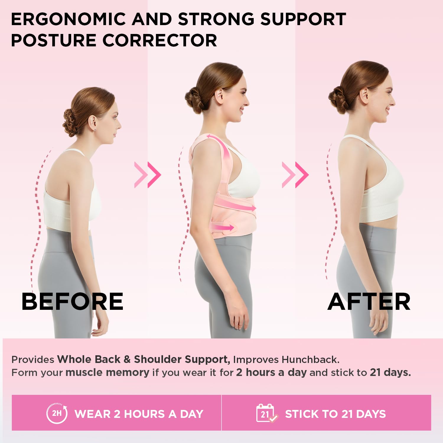 Thumbnail 4 de Vicorrect Posture Corrector Back Brace