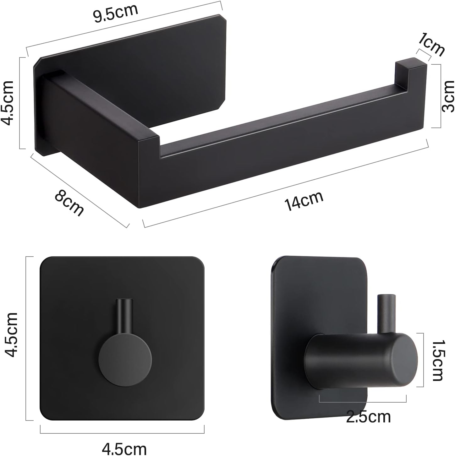 Detalle 2 de Toilettenpapierhalter No Drilling 304 Edelstahl