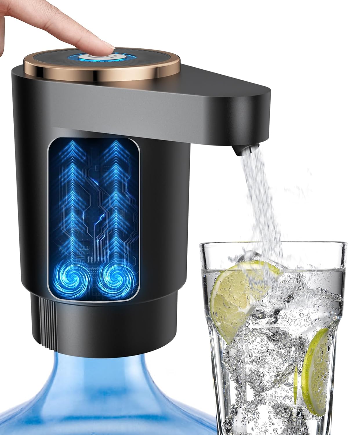 Detalle de Cozycharm Z02 Water Jug Pump, USB-C Rechargeable, Dual Motors