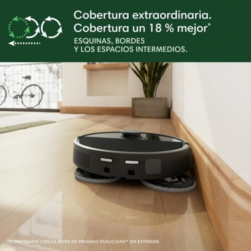 Detalle de Robot Aspirador y Fregasuelos Roomba 505 Combo con Autovaciado y LiDAR IA