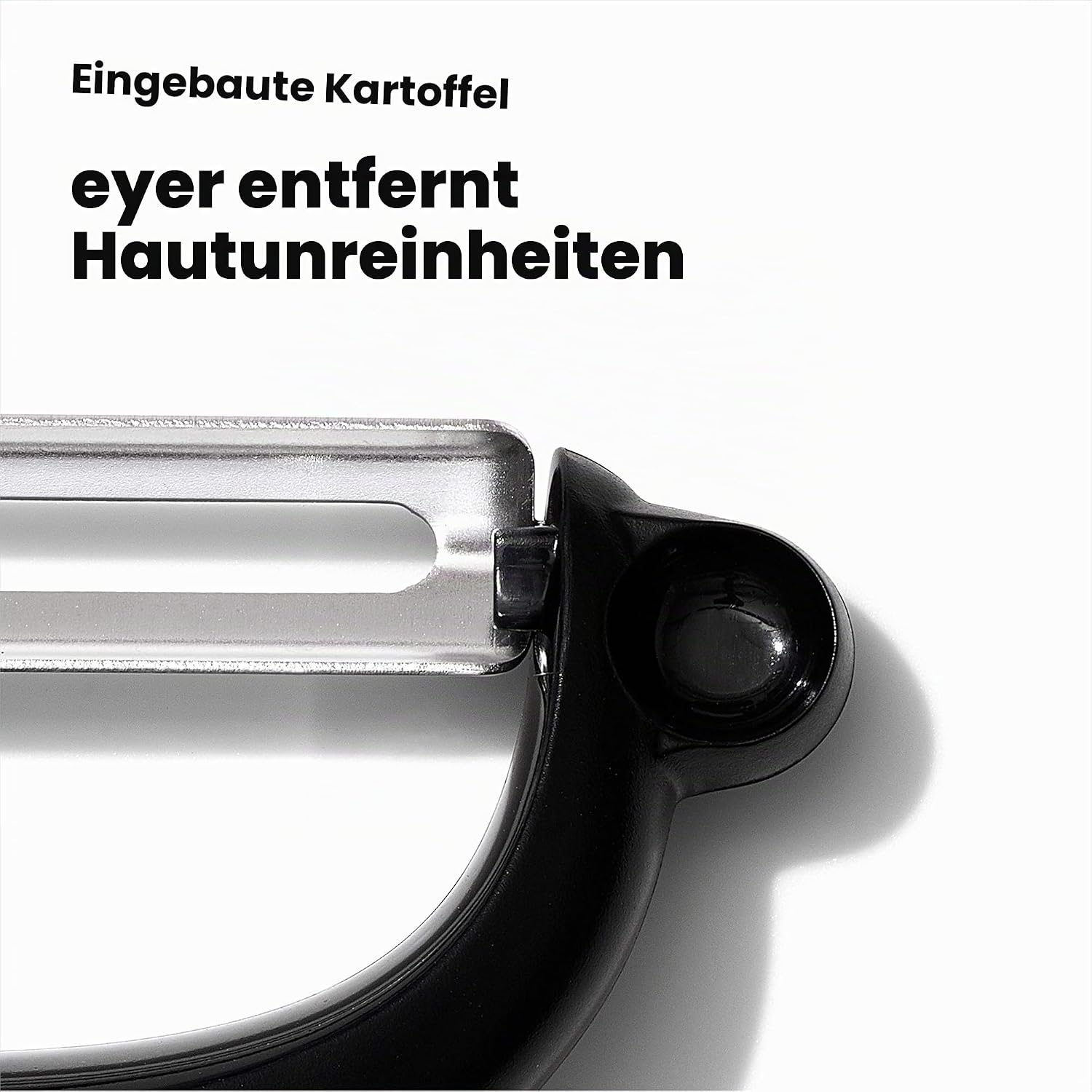 Detalle 2 de OXO Good Grips Y-Sparschäler/Spagelschäler aus Edelstahl – ergonomisch, spülmaschinenfest