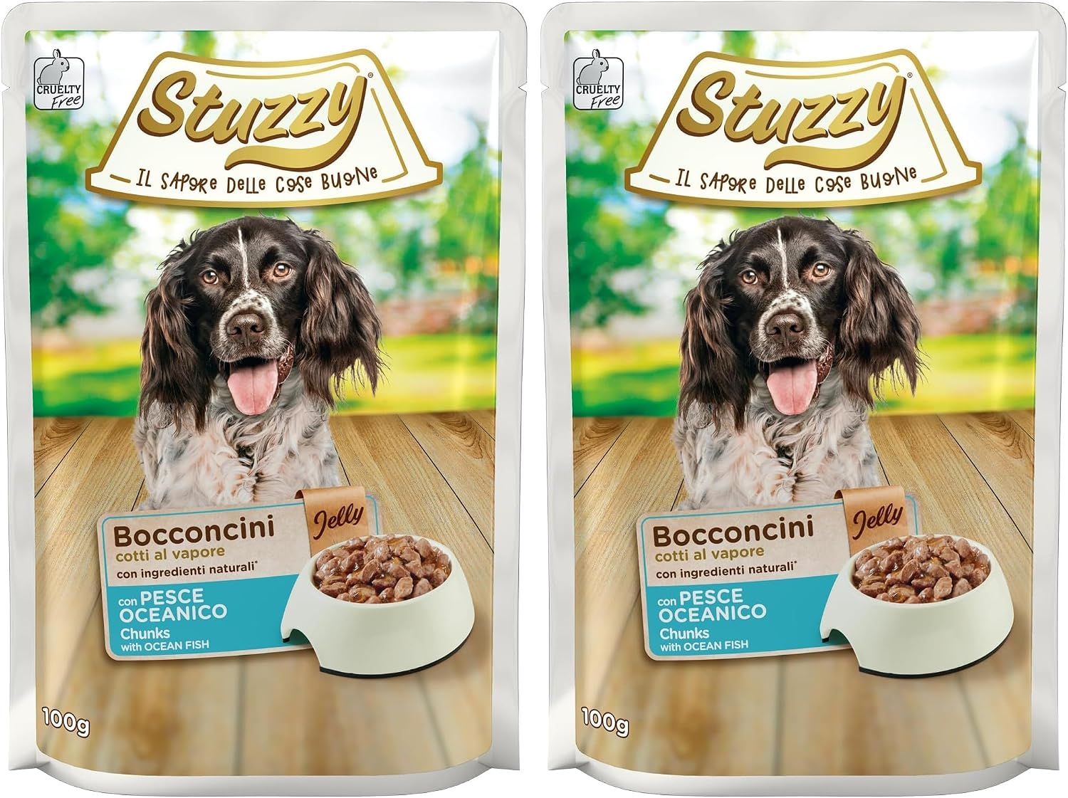Detalle de Stuzzy Cibo Umido per Cani con Manzo in Gelatina in Busta – 24 x 100 g