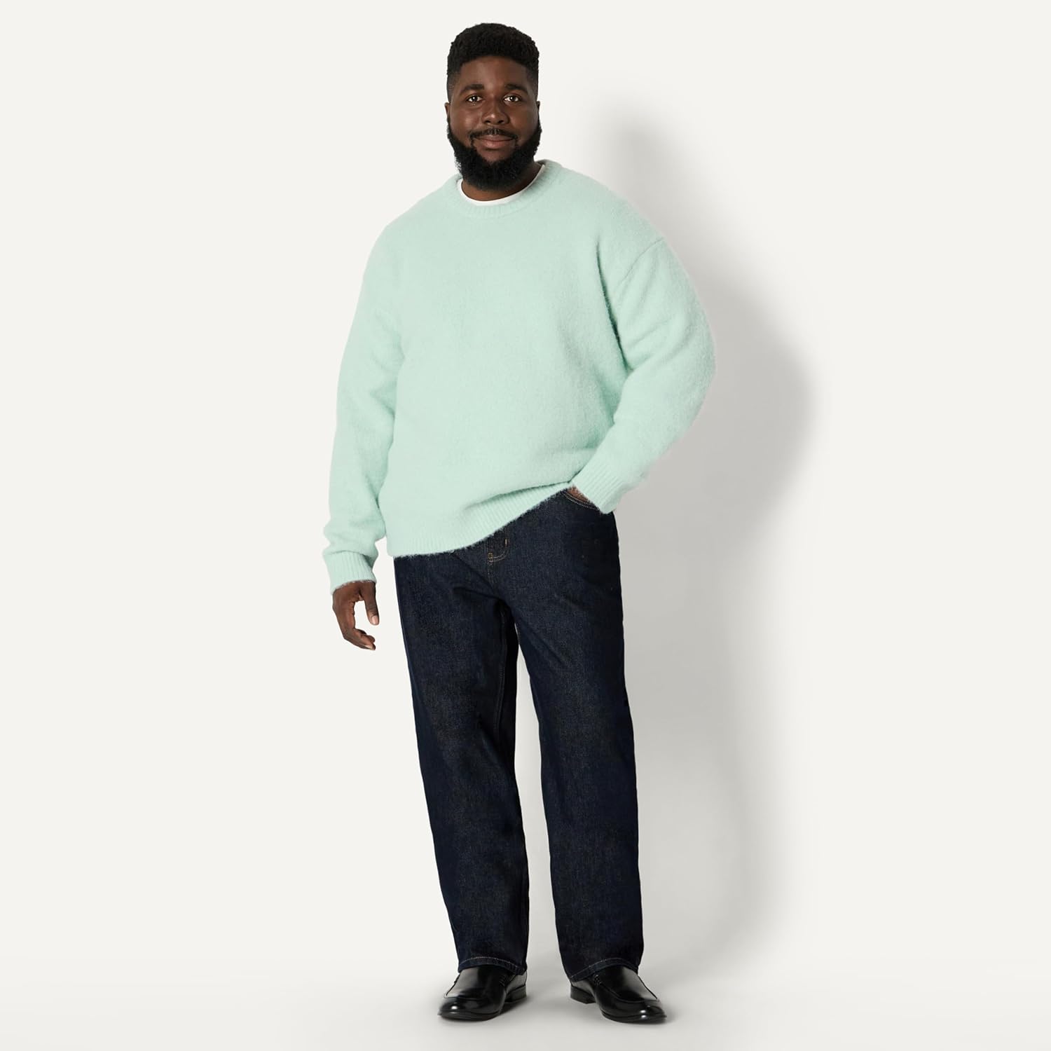 Thumbnail 6 de Amazon Essentials Herren Relaxed-Fit-Pullover mit Rundhalsausschnitt aus Mohairimitat