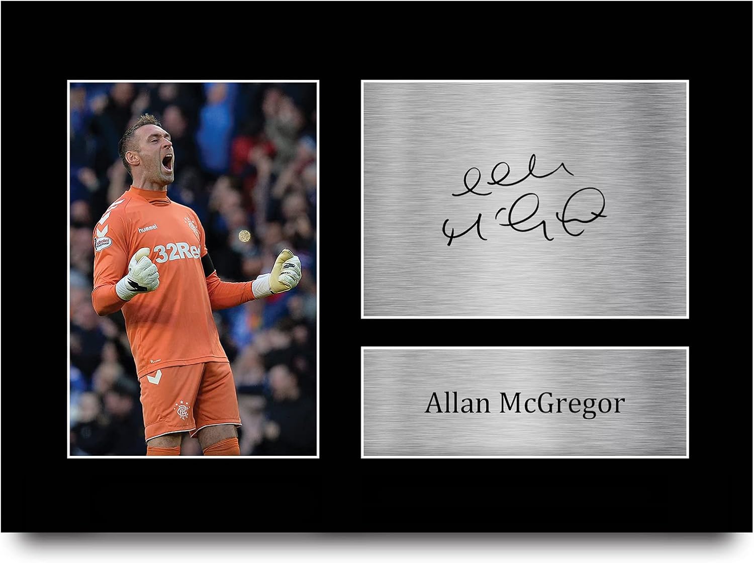 HWC Trading A4 Allan McGregor Rangers signed autograph picture (printed display) for football fans
