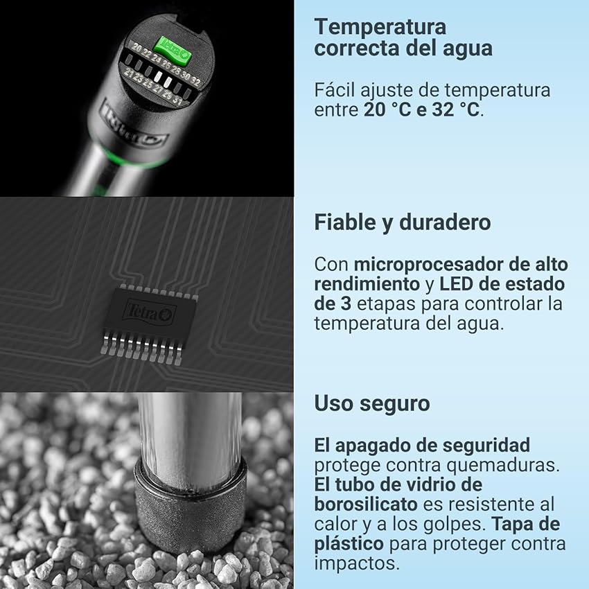 Detalle de Tetra HT 50 calentador acuario 25–60 L 🐠