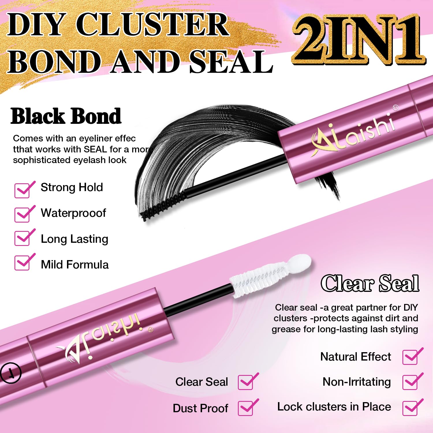 Detalle 2 de AILAISHI Lash Clusters Glue 150H Hold