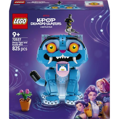 Detalle de LEGO KPop Demon Hunters 72537 Derpy Tiger y Sussie Bird, 825 piezas