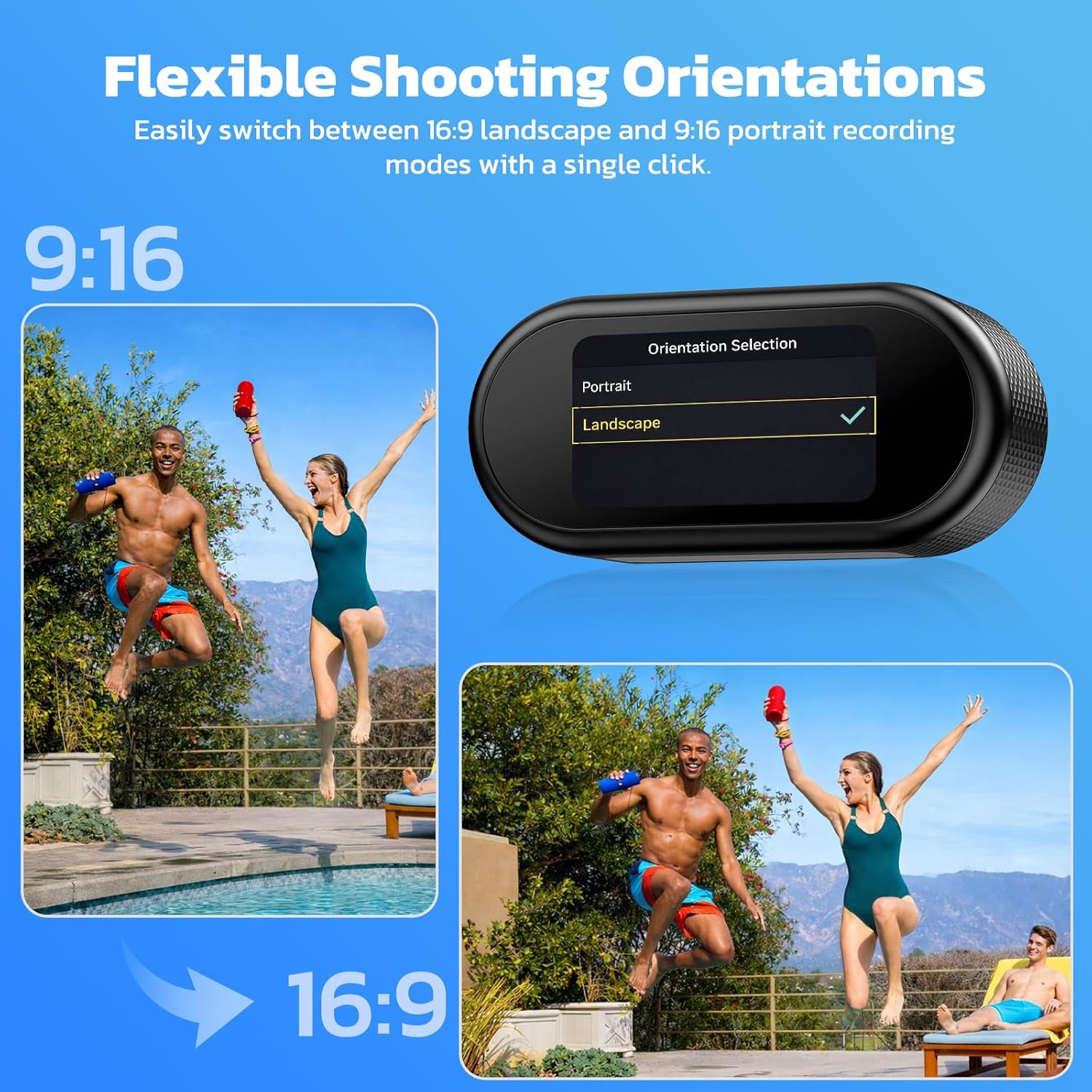 Detalle de CAMWORLD 4K POV Thumb Action Camera with 64GB Card, WiFi & 1.47" Screen