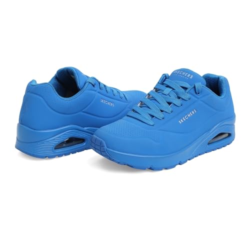 Thumbnail 5 de Skechers Men's Uno Stand on Air Sneaker – Blue Durabuck Mesh, 11 UK