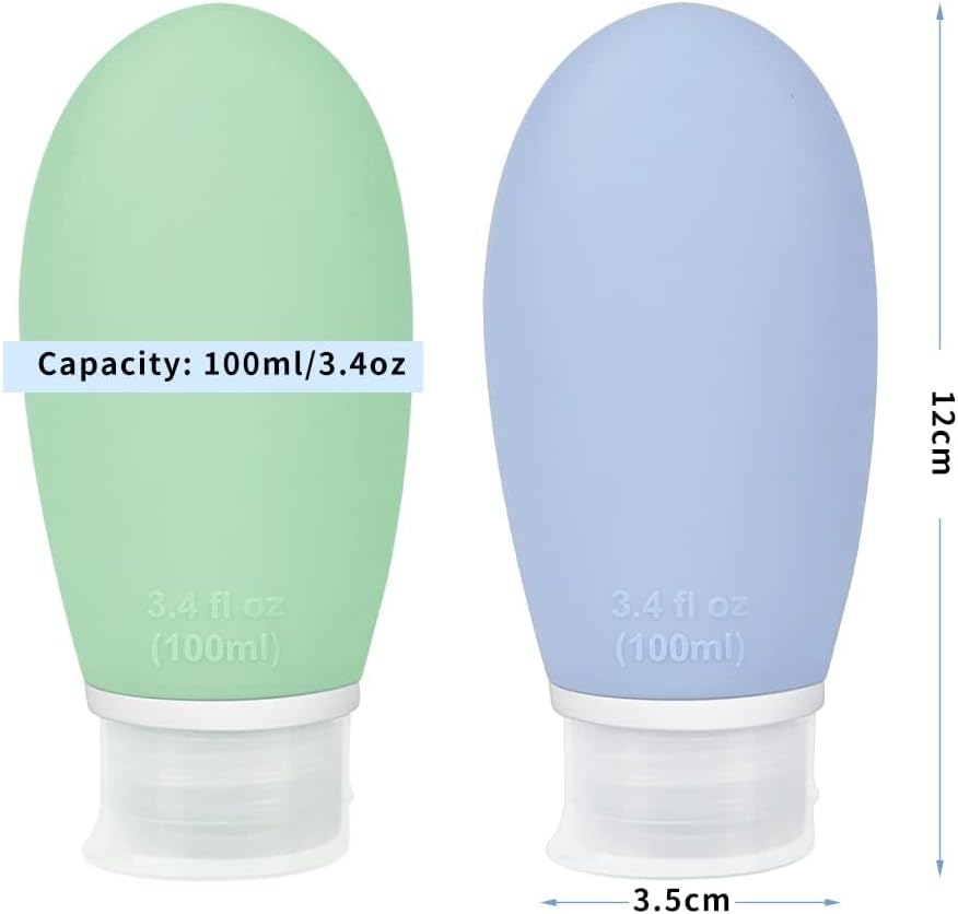 Thumbnail 1 de Opret 100ml Silicone Travel Bottle (3-pack) for toiletries – leak-proof, BPA-free, TSA-approved